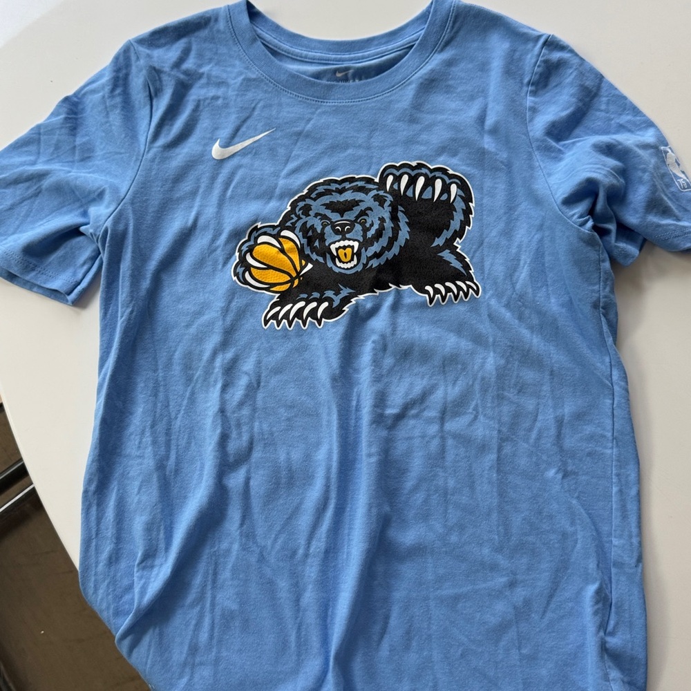 Nike Dry Fit Light Blue Memphis Grizzlies Graphic Tee